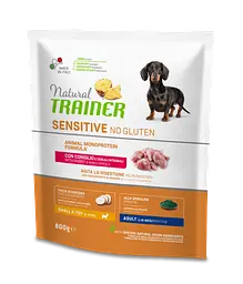 Сухий корм Natural Trainer Dog Sensitive Plus Adult Mini With Rabbit для дорослих собак міні порід 0.8 кг