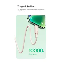 Кабель Baseus Habitat Series Fast Charging Cable Type-C to Lightning 20W 2m P10360201631-01 Green - мініатюра 8