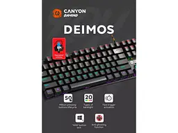 Клавіатура Canyon Deimos GK-4 Rainbow LED (CND-SKB4-US) - мініатюра 4