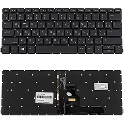 Клавіатура для ноутбука HP (EliteBook 630 G10) rus чорний без фрейма підсвічування клавіш