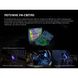 Ліхтар наключний Fenix E06R сірий - мініатюра 10