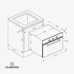 Вбудована духовка Klarstein SpaceSmart (10046774) - мініатюра 6