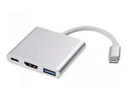Кабель-переходник Master Type-C - USB 3.0/Type-C/HDMI - мініатюра 1