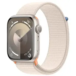 Смарт-годинник Apple Watch Series 9 GPS 45mm Starlight Aluminum Case w. Starlight Sport Loop (MR983)