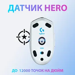 Мишка Logitech G305 Lightspeed White (910-005291) - мініатюра 2