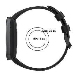 Силіконовий ремінець Primo Perfor Classic для фітнес браслета Xiaomi Smart Band 7 Pro Black-Red - мініатюра 4