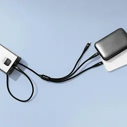 Кабель Proove Hydra 3 in1 Type-C + Micro USB + Lightning (1m) black (CCHY15012101) - миниатюра 3