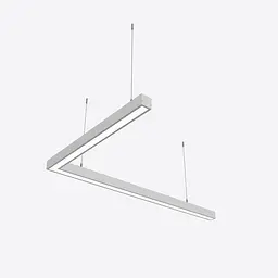 Кутовий світлодіодний світильник X-LED 80ВТ (800*800*43) LSNA-80