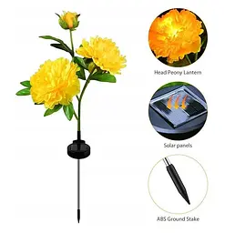 Світильники садові на сонячній батареї Garden Peony Light 2 шт вуличні - мініатюра 3