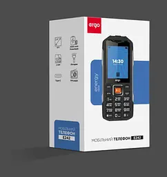 Мобiльний телефон Ergo E242 Dual Sim Чорний - мініатюра 6
