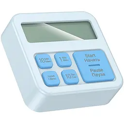 Електронний таймер + годинник Hoco HX43 Electronic Blue - мініатюра 2