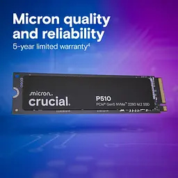 Накопичувач SSD Crucial M.2 1TB PCIe 5.0 P510 teh0024727 - мініатюра 6