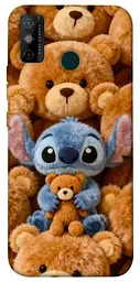 TPU чохол Demsky Stitch teddy bears для TECNO Spark 6 Go