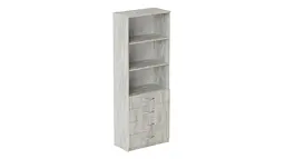Шафа Анжело Ferrum-decor на 3 полиці з 4 ящиками 1900x700x380 ДСП Бетон 16 мм (FRD-105024) - мініатюра 2