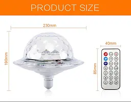Світлодіодна обертаюча лампа RD-7202 з Bluetooth для вечірок ∙ Диско-куля з динаміком у патрон RD-7202 - мініатюра 2