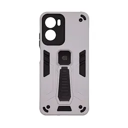 Чехол для Motorola G05/E15, Proover, серый, с подставкой и магнитом, противоударный, ударопрочный, бронированный, панель-накладка, защита всего корпуса, термополиуретан (TPU) + поликарбонат (PC), ArmorStandart (ARM85748)