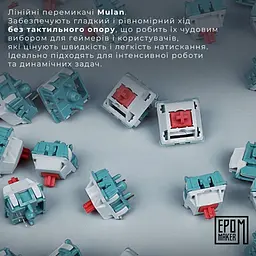 Клавіатура Epomaker EP64 Mulan Black (EP64-B-M) - мініатюра 8