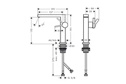 Змішувач для умивальника Hansgrohe Tecturis E CoolStart EcoSmart+ з д/к push-open matt black 73040670 - мініатюра 3