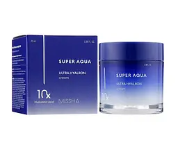 Зволожуючий крем для обличчя Super Aqua Ultra Hyalron Cream Missha 70 мл