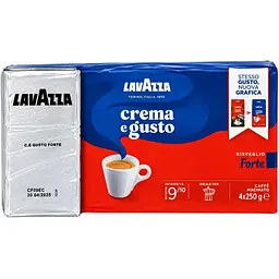 Кава мелена Lavazza Crema e Gusto Forte, silver (спайка 4x250 г)