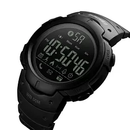 Наручний годинник чоловічий Skmei 1301 Black, 1301BK (12285) - мініатюра 3