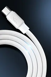 Кабель для зарядки Digital USB - Type-C 120W 2 м Білий (USBType-C2m120W) - мініатюра 7
