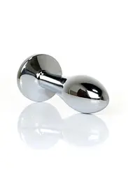 Анальна пробка - Jewellery Silver Plug Clear S - мініатюра 6