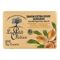 Мило екстраніжне Le Petit Olivier 100% vegetal oils soap з екстрактом арганової олії 100 г (3549620005332) - мініатюра 3