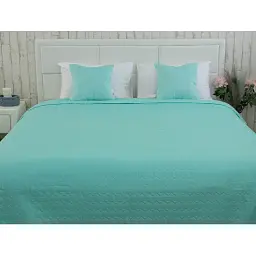 Покривало Руно двостороннє Velour Tiffany зигзаг 150х220 см м'ятне - мініатюра 8