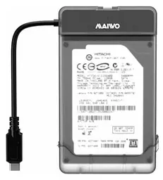 Внешний карман Maiwo, Black, 2.5", Type-C 3.2 Gen1 teh0028333