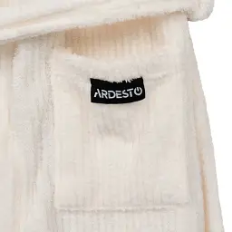 Халат жіночий Ardesto Stripe розмір S/M білий (ART2120LSS) - мініатюра 10