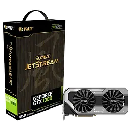 Відеокарта GeForce GTX 1080 8GB Palit Super JetStream (NEB1080S15P2-1040J) Б/В - мініатюра 1