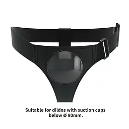 Трусики для страпону Pretty Love Harness Briefs чорний - мініатюра 3