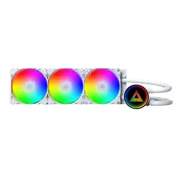 Водяне охолодження Montech LightFlow 360 ARGB White (LIGHTFLOW ARGB 360 (W)) - мініатюра 3