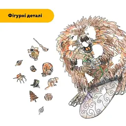 Пазл дерев'яний Кур*а Бобер, А1, 500+ елементів, Дерев’яна коробка - мініатюра 3