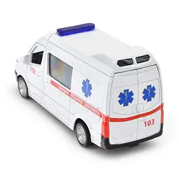 Автомодель TechnoDrive Mercedes Benz Sprinter Швидка Допомога, 1:32, біла (250344U) - мініатюра 3