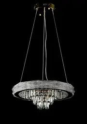 Світлодіодна люстра Splendid Ray LC131/1+1 LED (CH) з кришталем, золото, 40 Вт - мініатюра 3