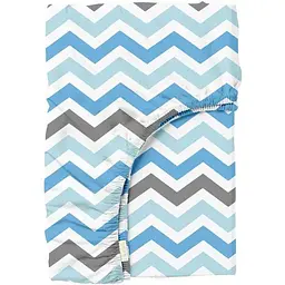 Простирадло Cosas на резинці 80х160 grey zigzag cs1, синій (ZigGreyBlue_80х160х20)