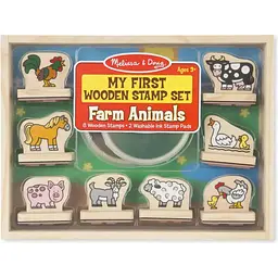 Набір для творчості Melissa & Doug Мої перші штампи Тварини ферми 8 шт. (MD12390)