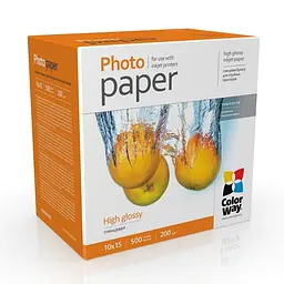 Фотопапір ColorWay глянсовий 200г/м2 10x15см 500 арк. (PG2005004R)