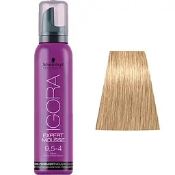 Мус-фарба для волосся Schwarzkopf Professional Igora Expert Mousse, відтінок 9,5-4, 100 мл (1917514) - мініатюра 3