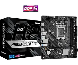 Материнська плата ASRock H610M-H2/M.2 D5 LGA 1700 (H610M-H2/M.2 D5) - мініатюра 4