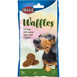 Ласощі Trixie Waffles для собак Вафлі з куркою, 7 см, 300 г, 3 шт