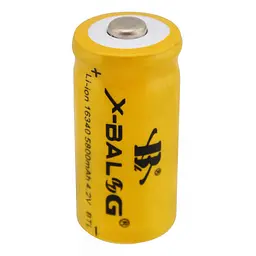 Акумуляторні батарейки 16340 X-Balog 5800mAh 4,2V CR123 Li-Ion перезарядні акумулятори для ліхтарика (ST) - мініатюра 3