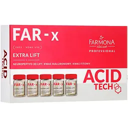 Підтягуюча сироватка для обличчя Farmona Professional Far-x для домашнього догляду, 5х5 мл