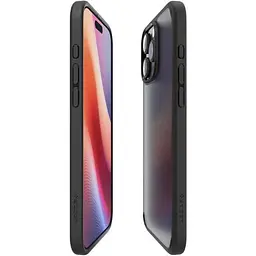 Прозорий чохол Spigen Ultra Hybrid Frost Black для iPhone 16 Pro Max (ACS07995) - мініатюра 3