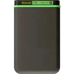 Зовнішній жорсткий диск Transcend StoreJet 1ТB 25M3 Slim 2.5" USB 3.0 iron gray (TS1TSJ25M3S) - мініатюра 2