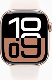 Смарт-годинник Apple Watch Series 10 GPS + Cellular 42mm Rose Gold Alu. Case w. Light Blush Sport Band - S/M MWX93 - мініатюра 3