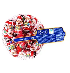 Шоколад молочний Only санта (сіточка) 85г.