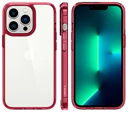 Оригінальний протиударний чохол для iPhone 13 Pro (6.1") Spigen Ultra Hybrid Red Crystal (ACS03263) - мініатюра 7